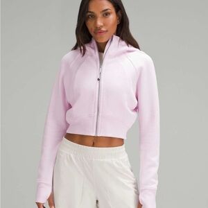 Lululemon Full Zip Up Cropped Crop Scuba Hoodie Jacket